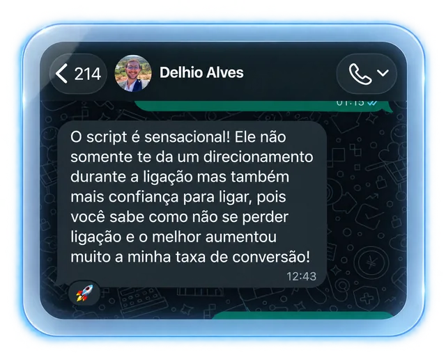 Delhio Alves: mais confiança na ligação e aumento na taxa de conversão
