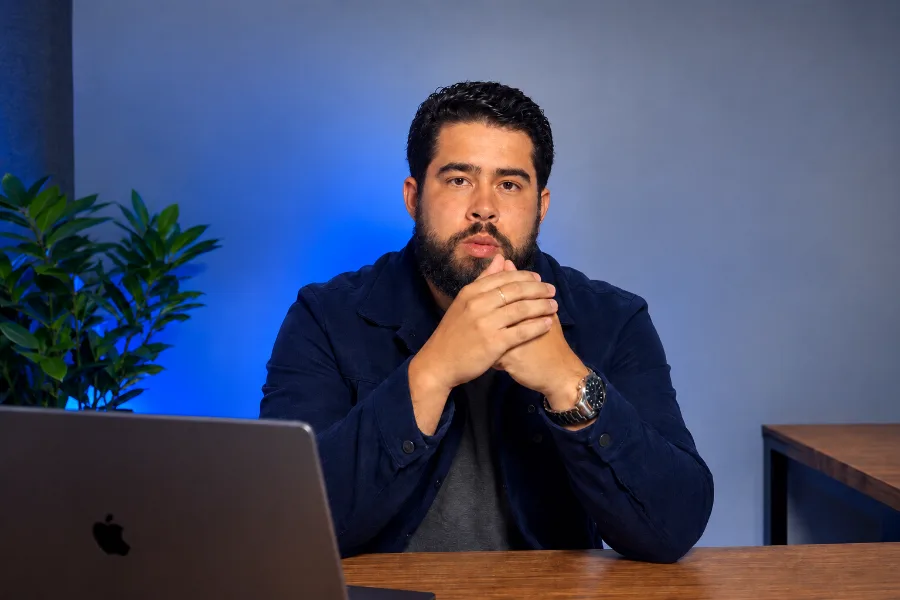 Mateus gravando o Protocolo 5A